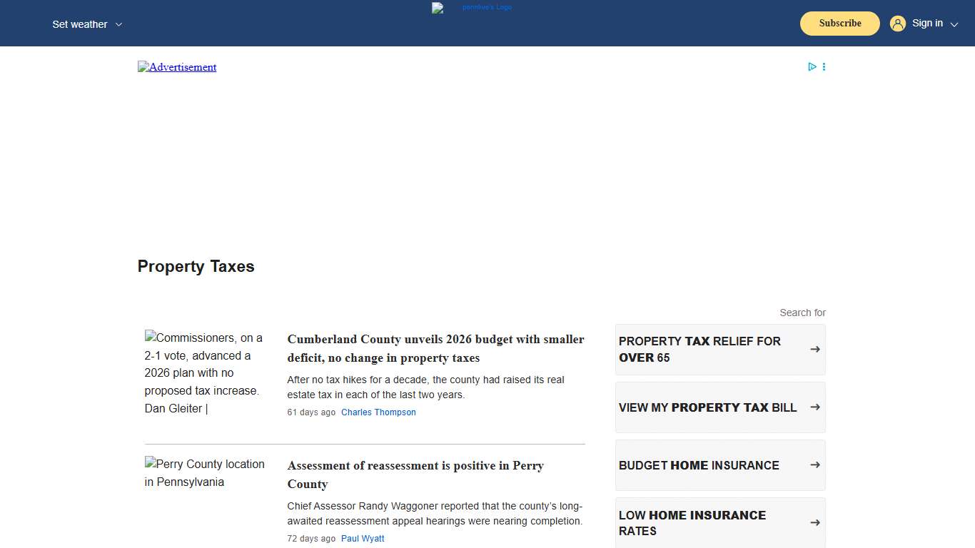 property taxes - pennlive.com