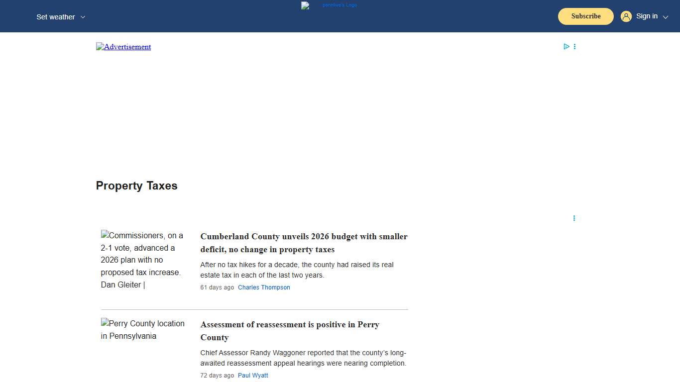 property taxes - pennlive.com